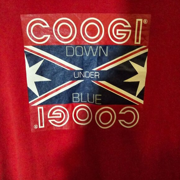 Coogi Tee Shirt 4XL Men's Long Sleeve Red‎ Graphic Print - Picture 5 of 6